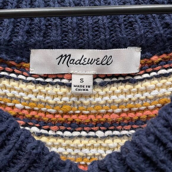 Madewell Arden V-Neck Crop Pullover Sweater - Size: Small - Picture 3 of 6